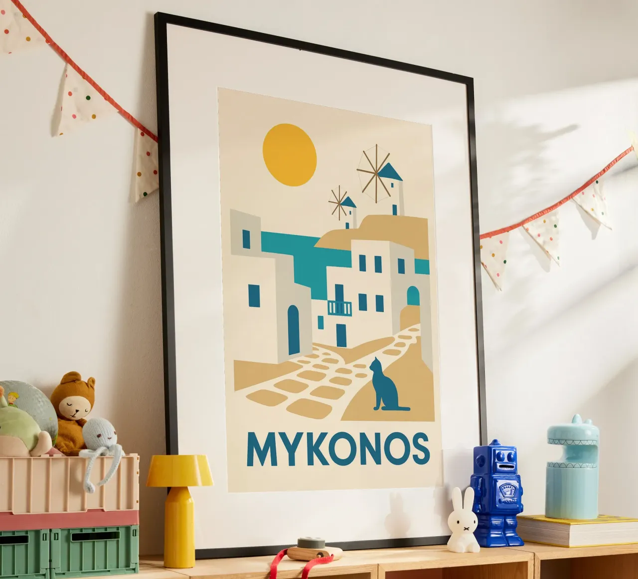 Una fuga di sole a Mykonos poster da JETLAG | affiches voyage