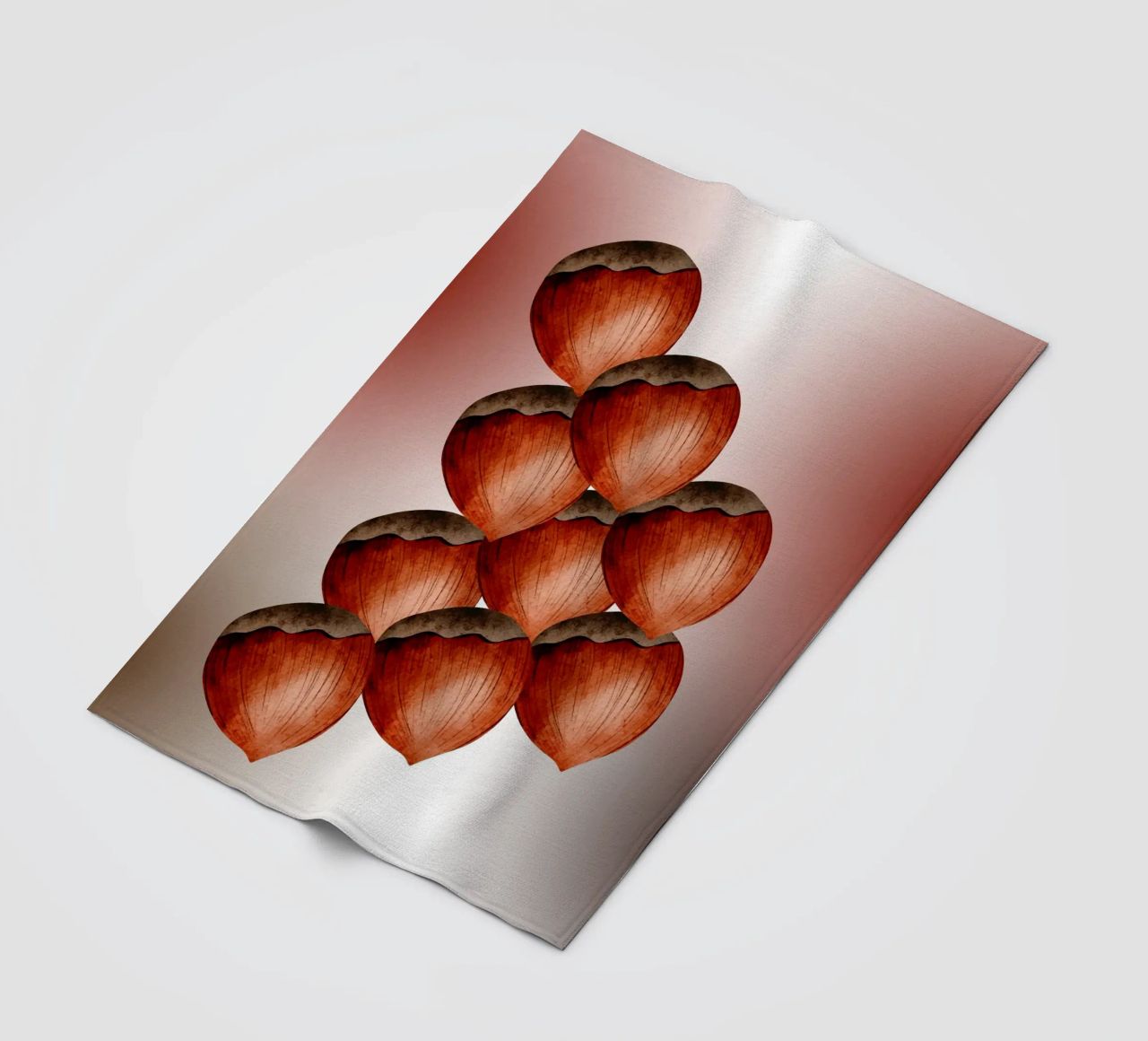 Nocciola 3D art - Taccuino minimalista coperta in pile da nsbdesign