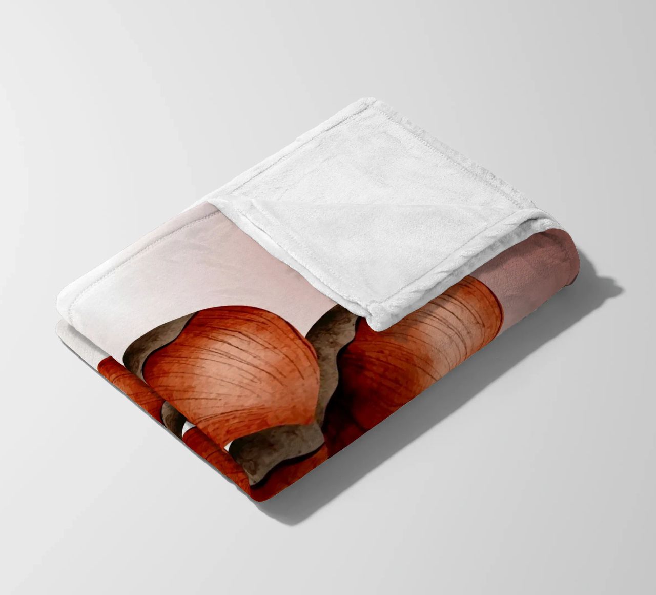 Nocciola 3D art - Taccuino minimalista coperta in pile da nsbdesign