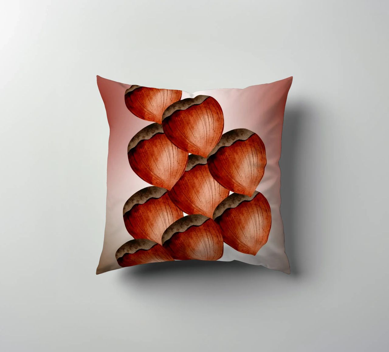 Nocciola 3D art - Taccuino minimalista cuscino da nsbdesign