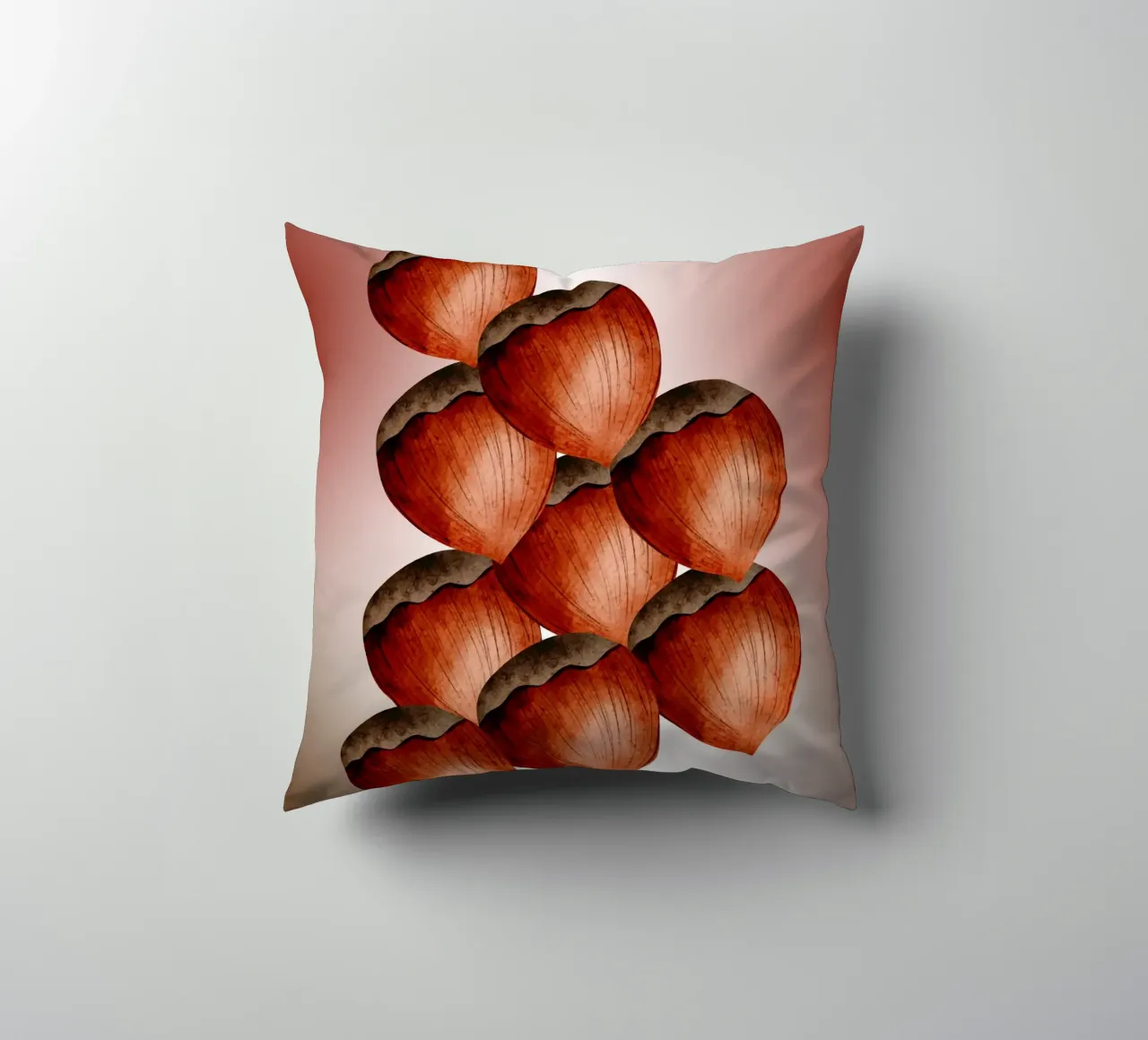 Nocciola 3D art - Taccuino minimalista cuscino da StrindesignStudio