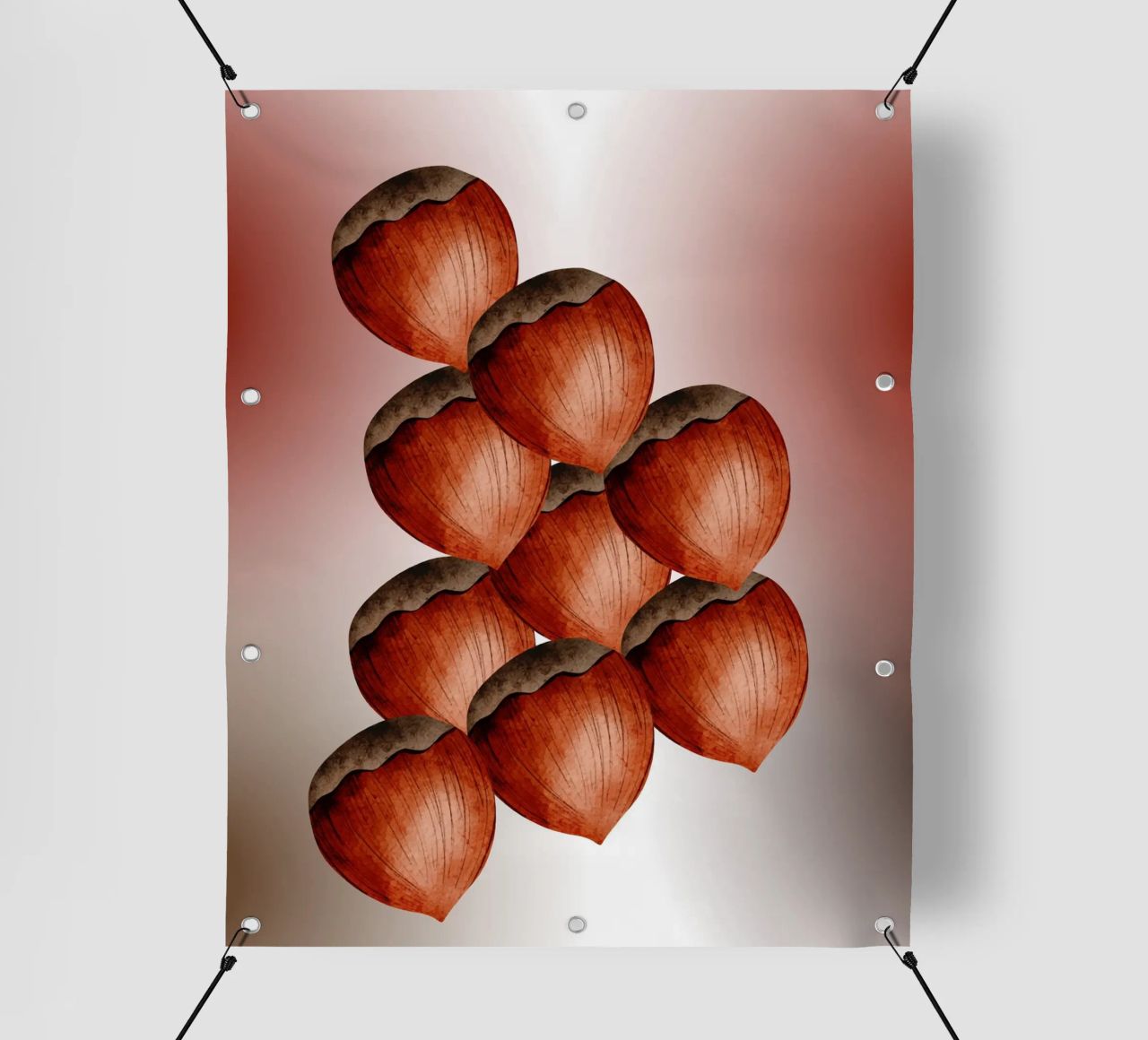 Nocciola 3D art - Taccuino minimalista telo in pvc da nsbdesign