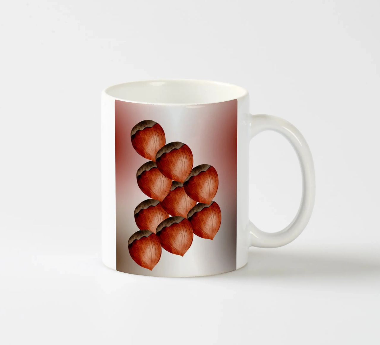 Nocciola 3D art - Taccuino minimalista tazza in ceramica da nsbdesign