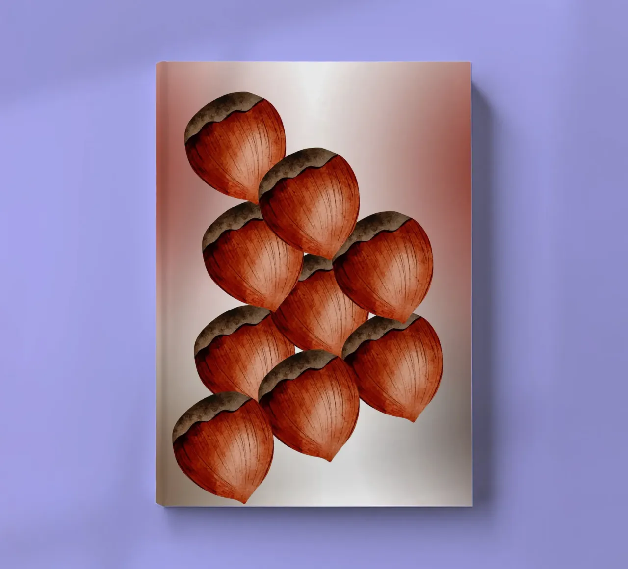 Hazelnut 3D art - Minimalist notebook notebook by StrindesignStudio