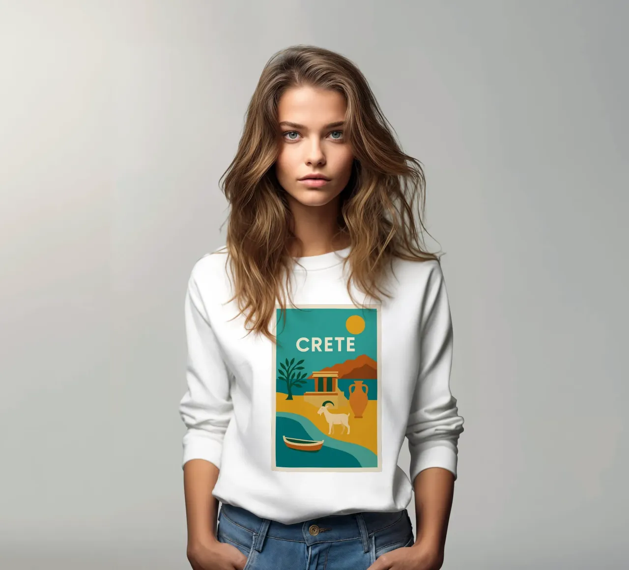 Creta - Terra di miti e di luce felpa da JETLAG | affiches voyage