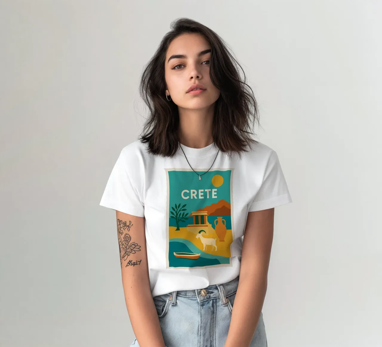 Creta - Terra di miti e di luce t-shirt da JETLAG | affiches voyage