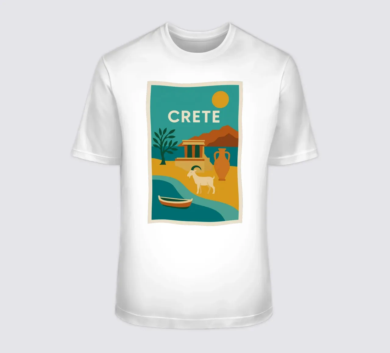 Creta - Terra di miti e di luce t-shirt da JETLAG | affiches voyage