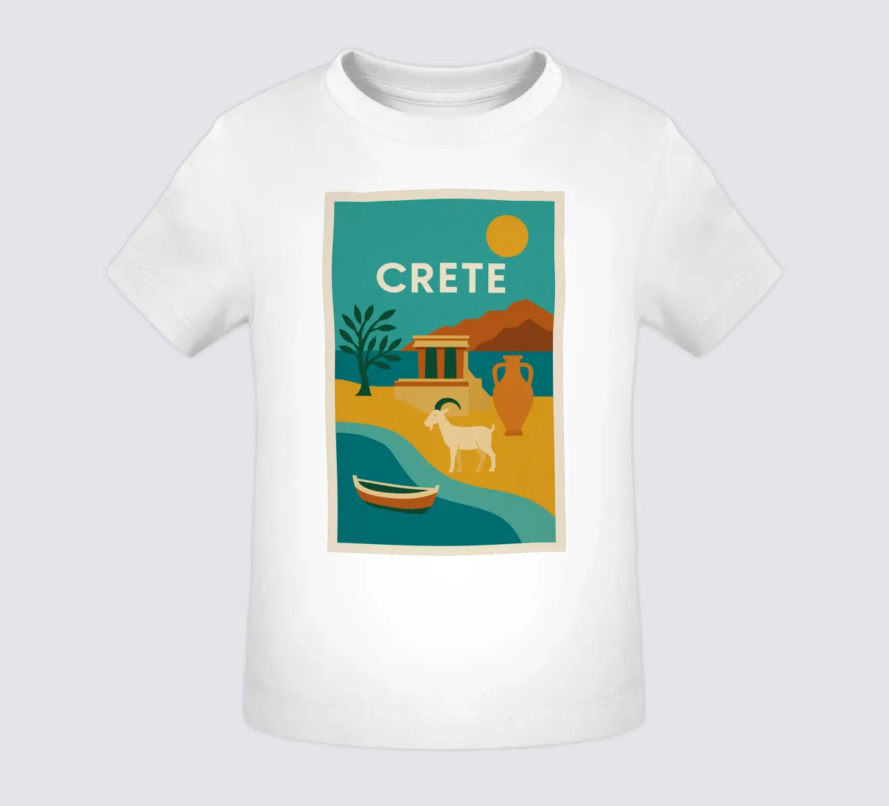 Creta - Terra di miti e di luce maglietta neonato da JETLAG | affiches voyage