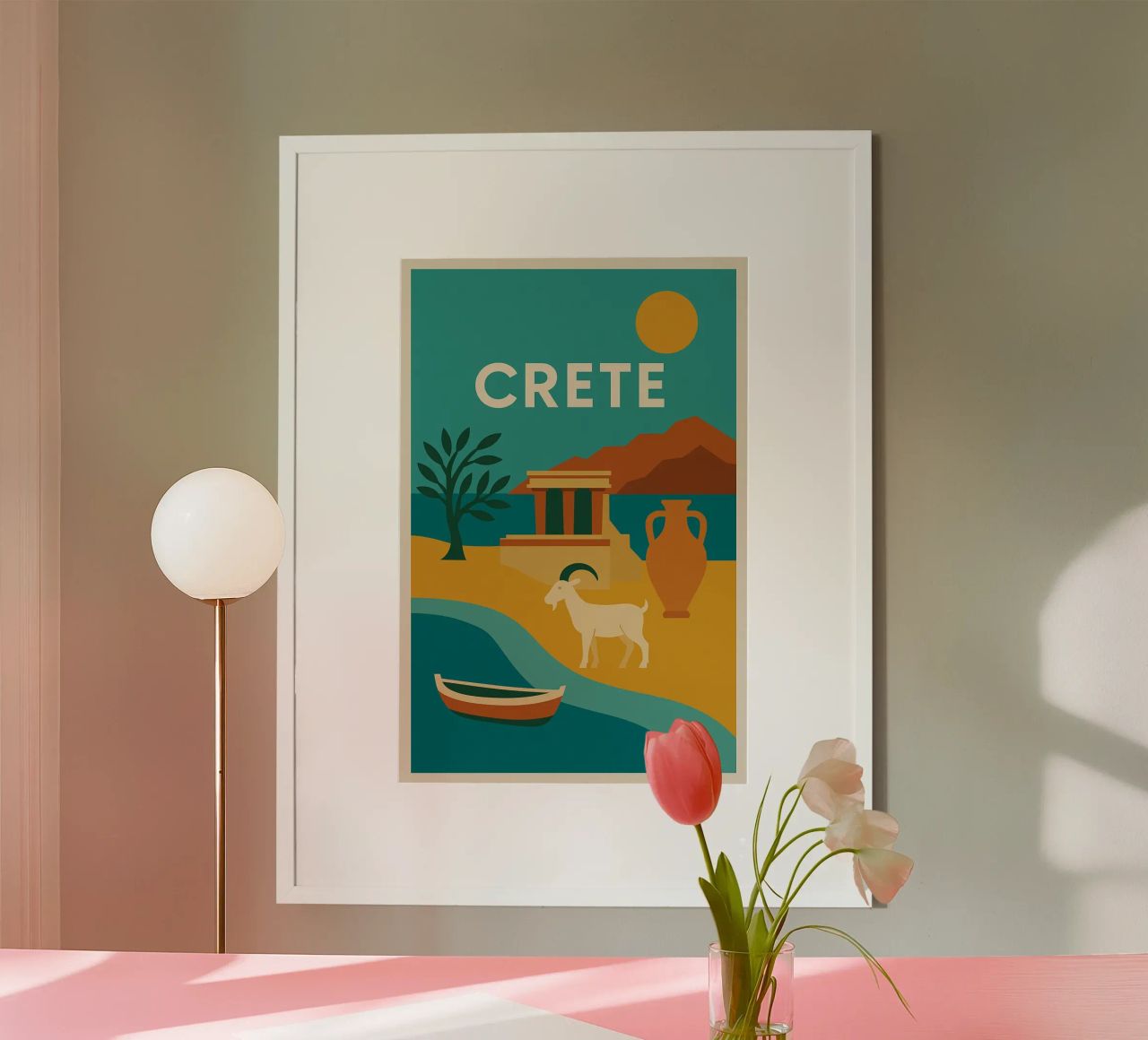 Kreta - Land der Mythen und des Lichts Poster von JETLAG | affiches voyage