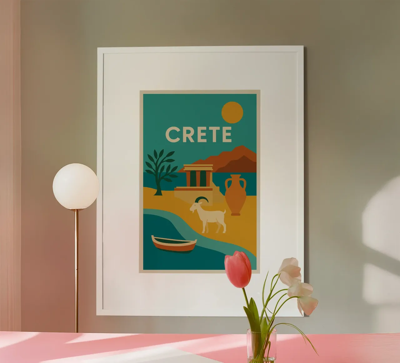 Creta - Terra di miti e di luce carta hahnemühle da JETLAG | affiches voyage