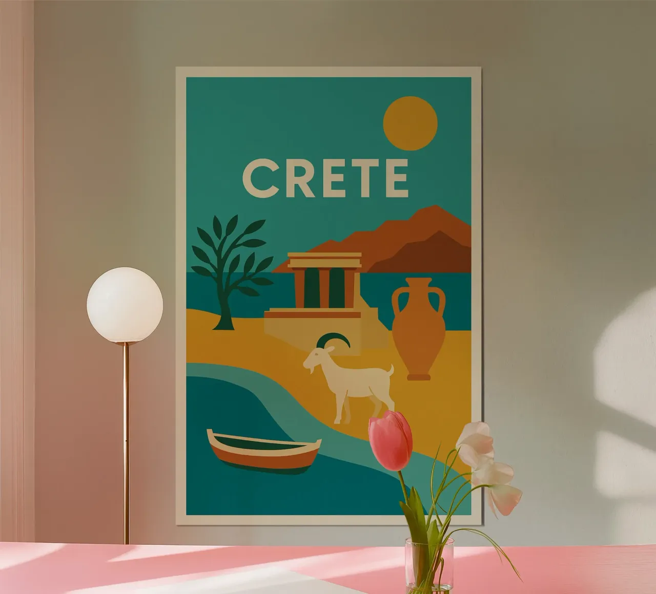 Creta - Terra di miti e di luce carta hahnemühle da JETLAG | affiches voyage