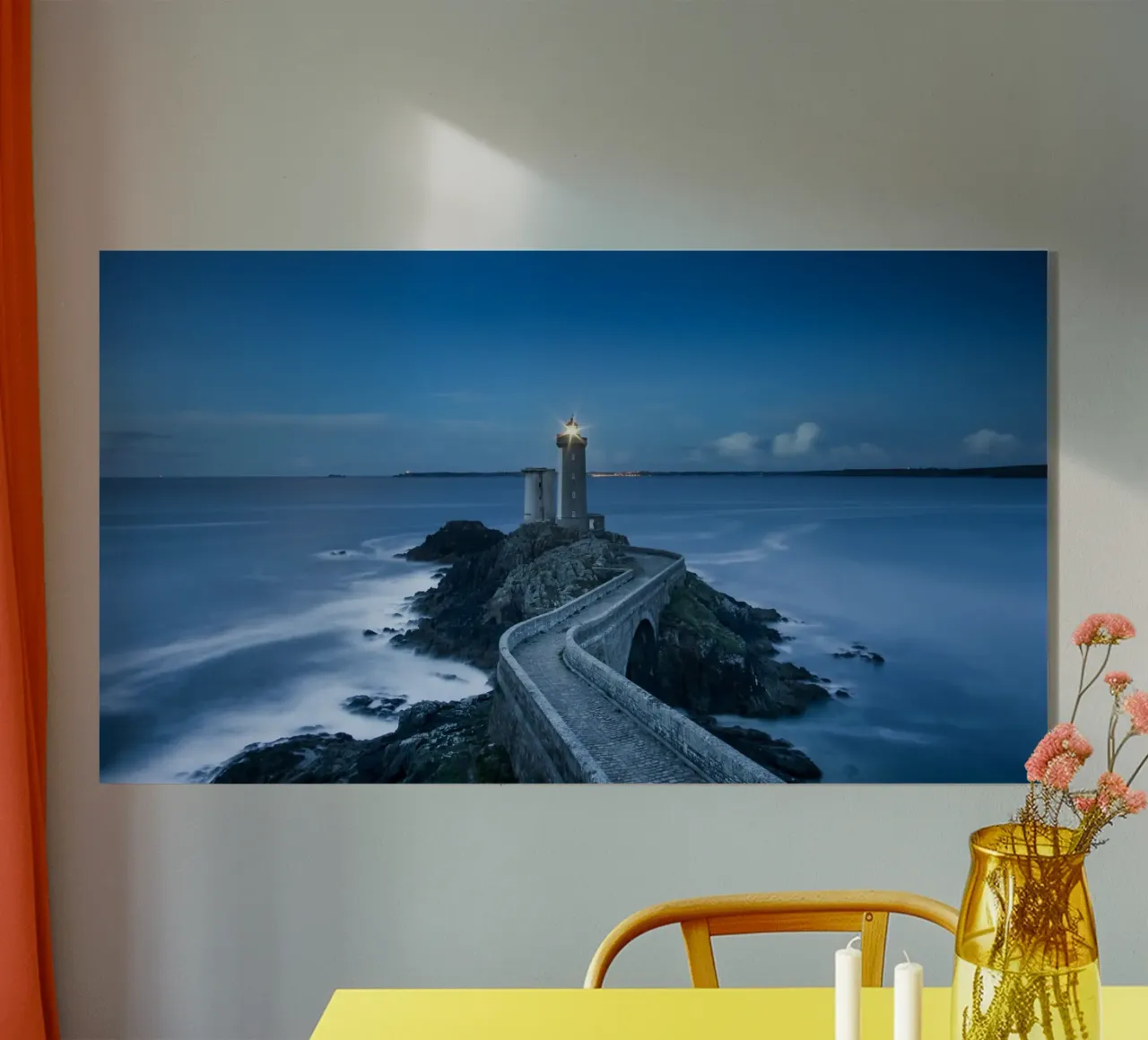 Faro sul blu plexiglass da PhotoVibe Decor