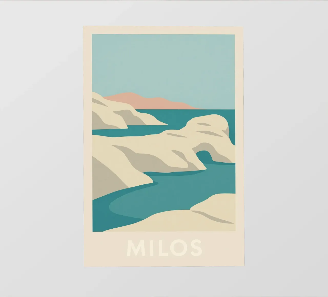 Milos - Bellezza cruda e minerale pellicola backlit da JETLAG | affiches voyage