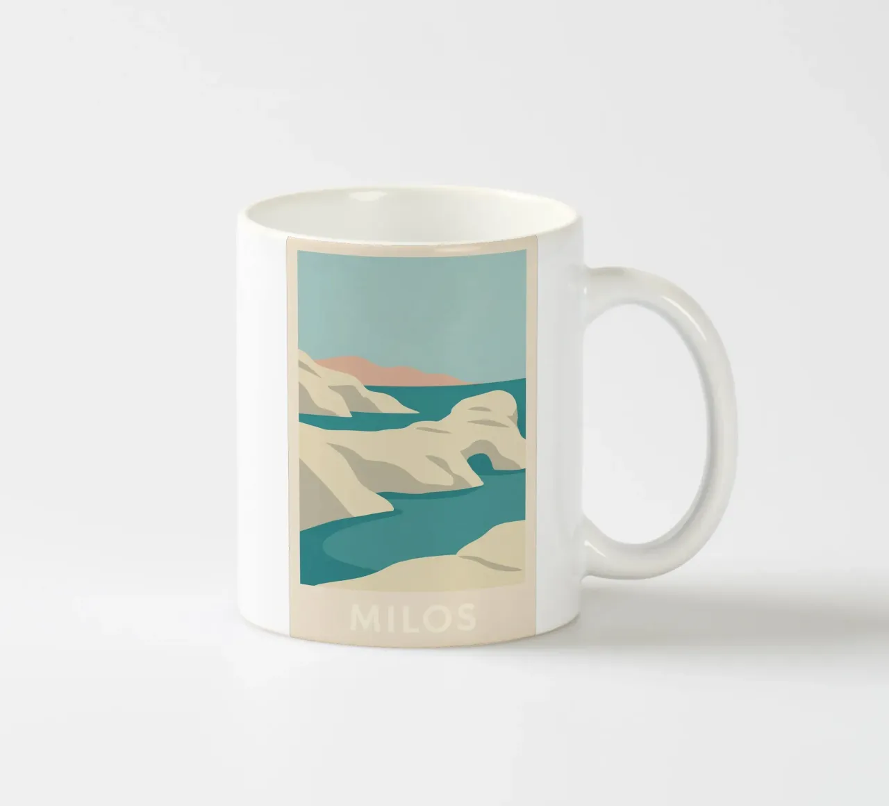 Milos - Bellezza cruda e minerale tazza in ceramica da JETLAG | affiches voyage