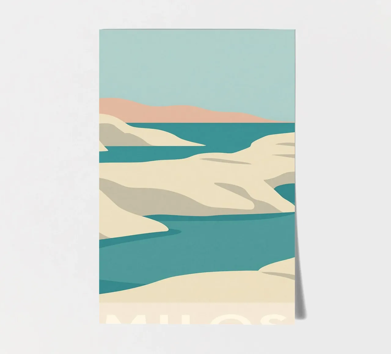 Milos - Bellezza cruda e minerale foglio adesivo da JETLAG | affiches voyage