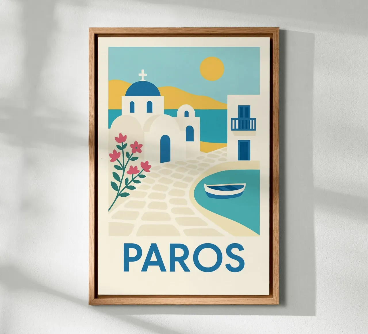 Paros - Aegean serenity canvas by JETLAG | affiches voyage