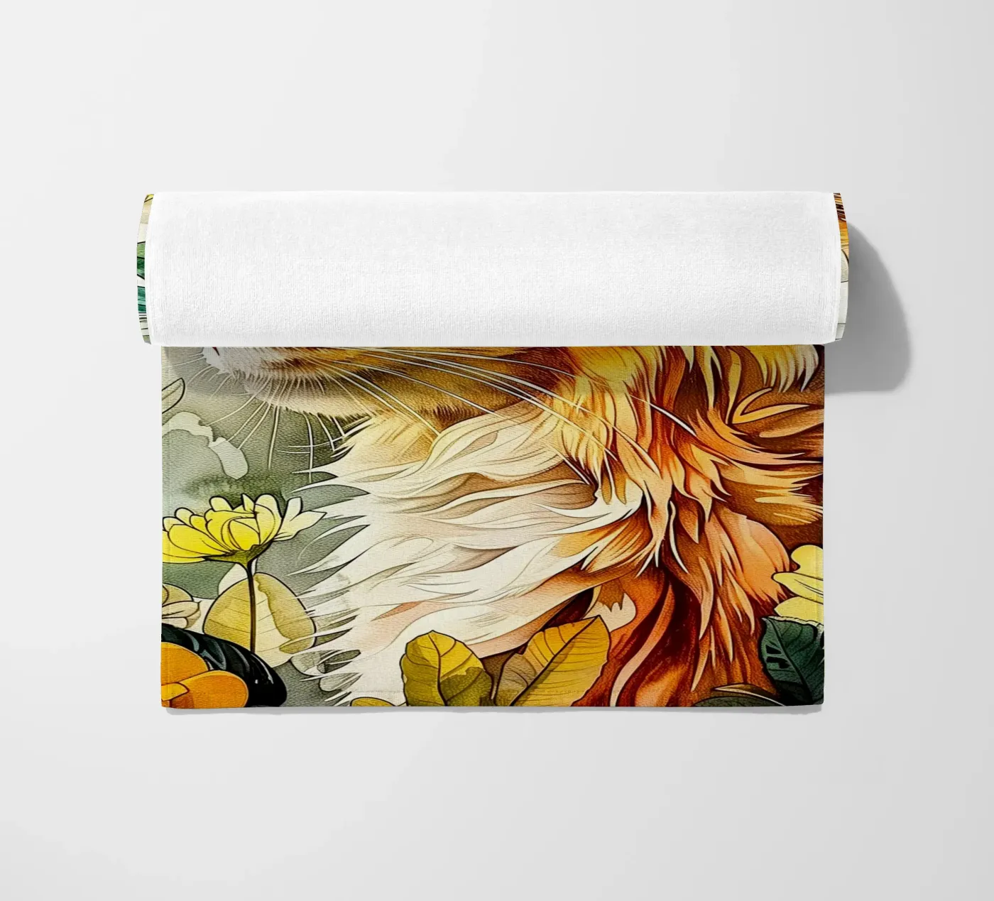 Ginger cat telo mare da Lionmixart