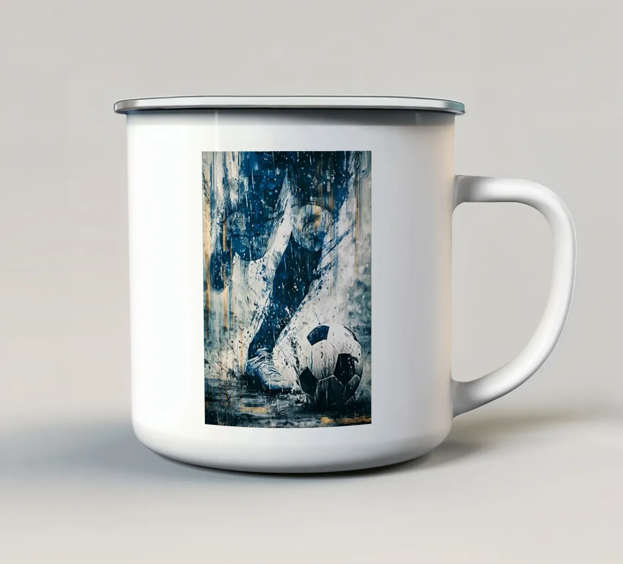 Football Abstract tazza in smalto da Mateo