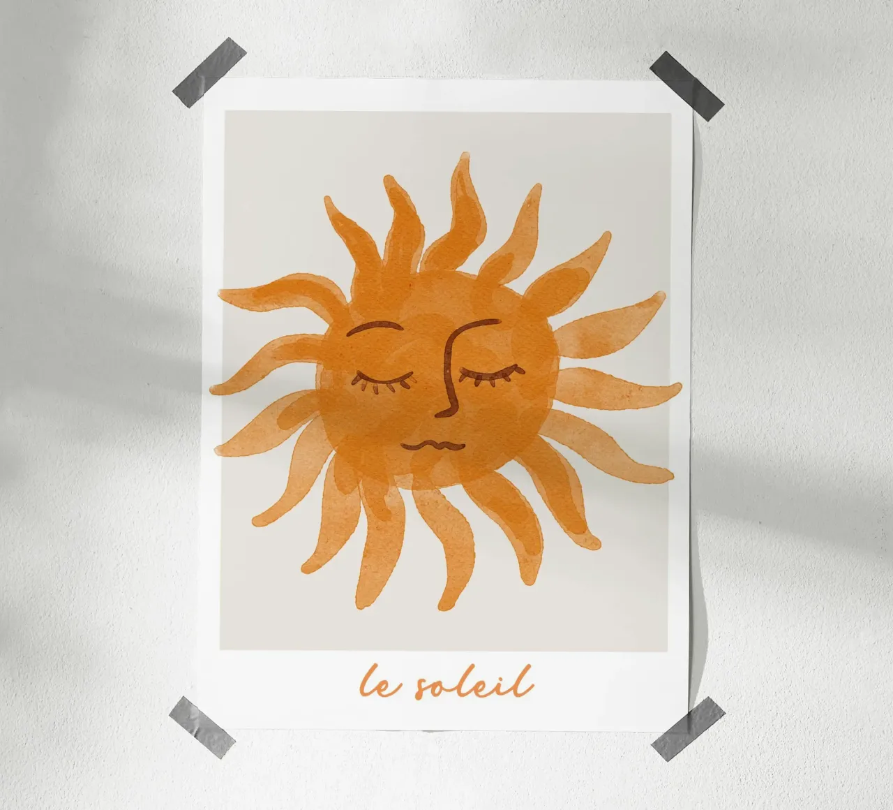 Stampa Le Soleil, poster sul sole, arte estiva stravagante poster da AbstractPrints