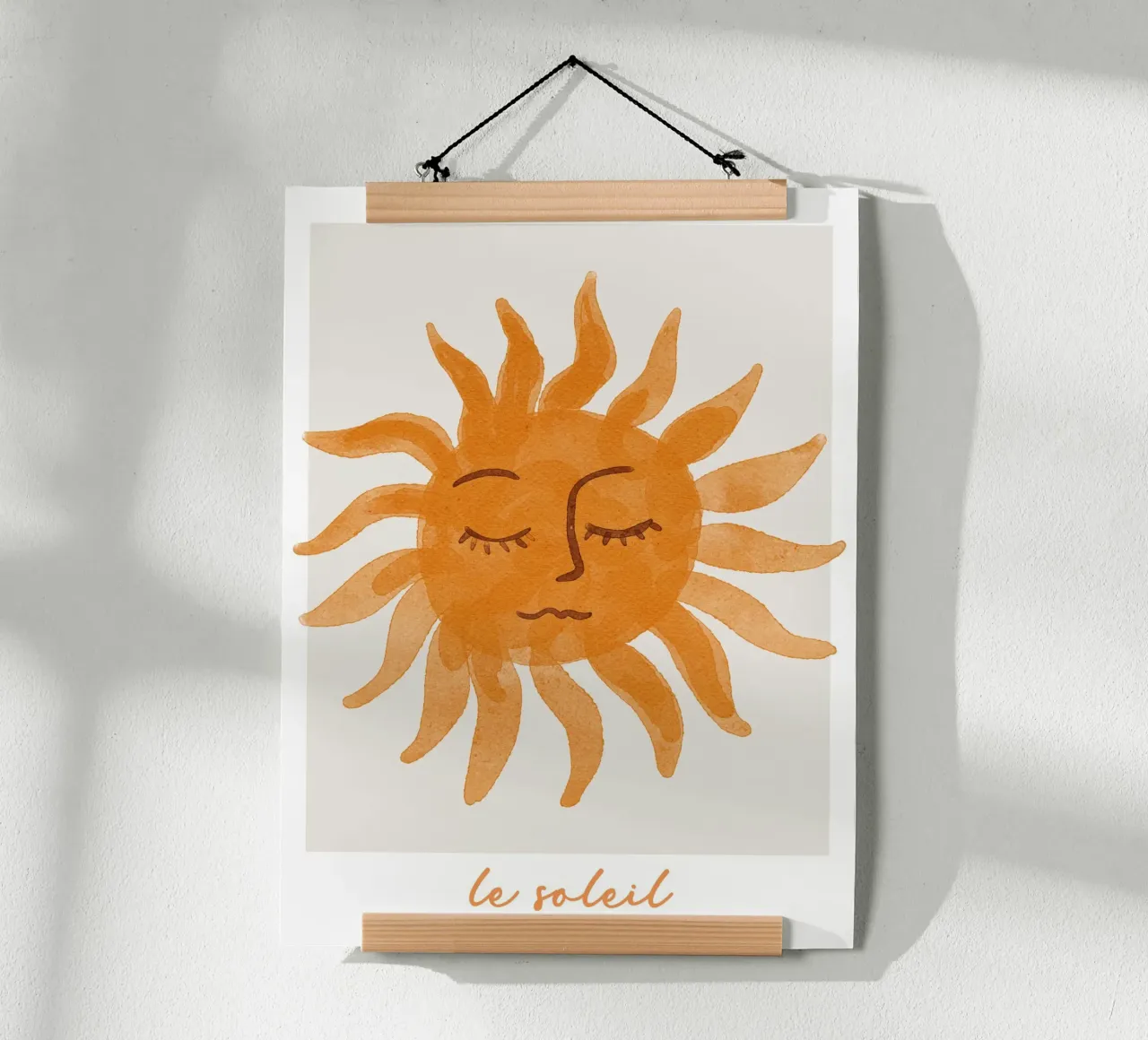 Stampa Le Soleil, poster sul sole, arte estiva stravagante poster da AbstractPrints