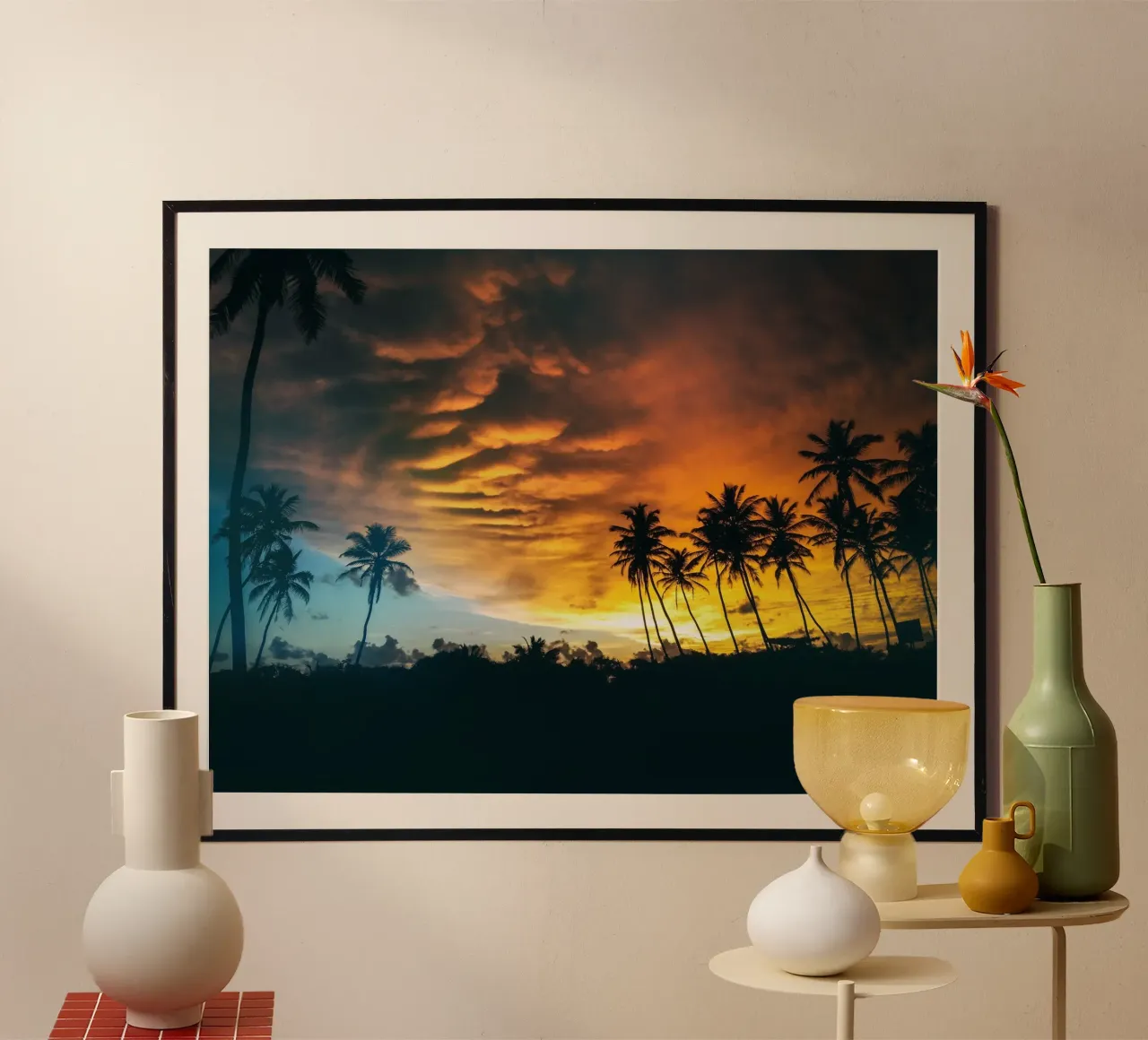 Fuoco tropicale poster da PhotoVibe Decor