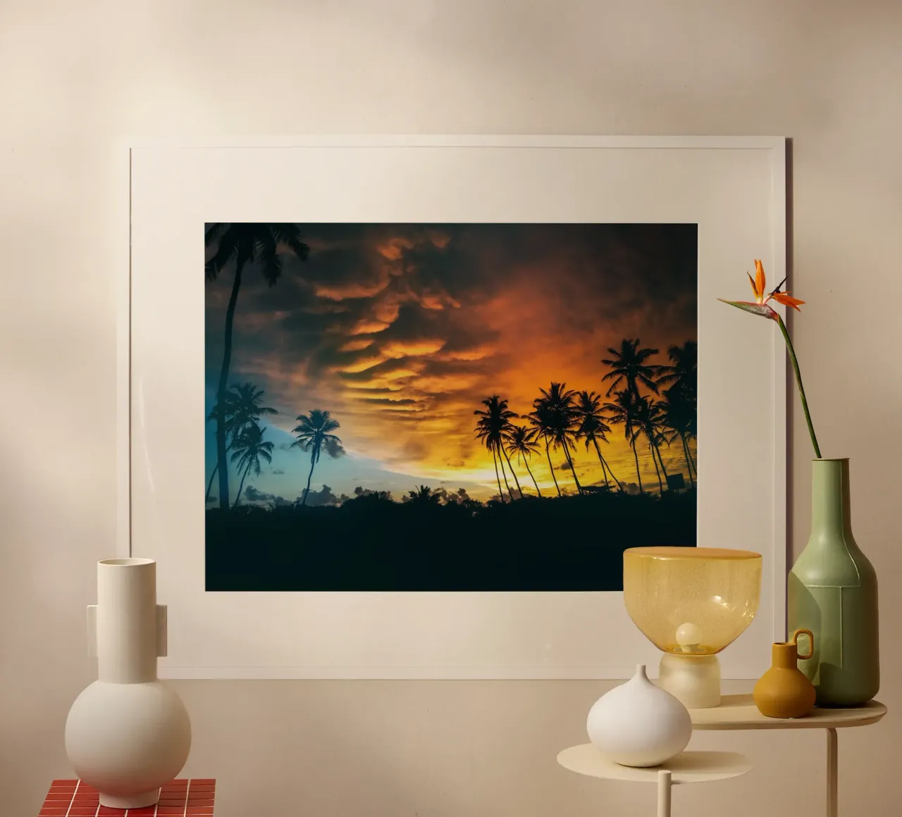 Fuoco tropicale poster da PhotoVibe Decor
