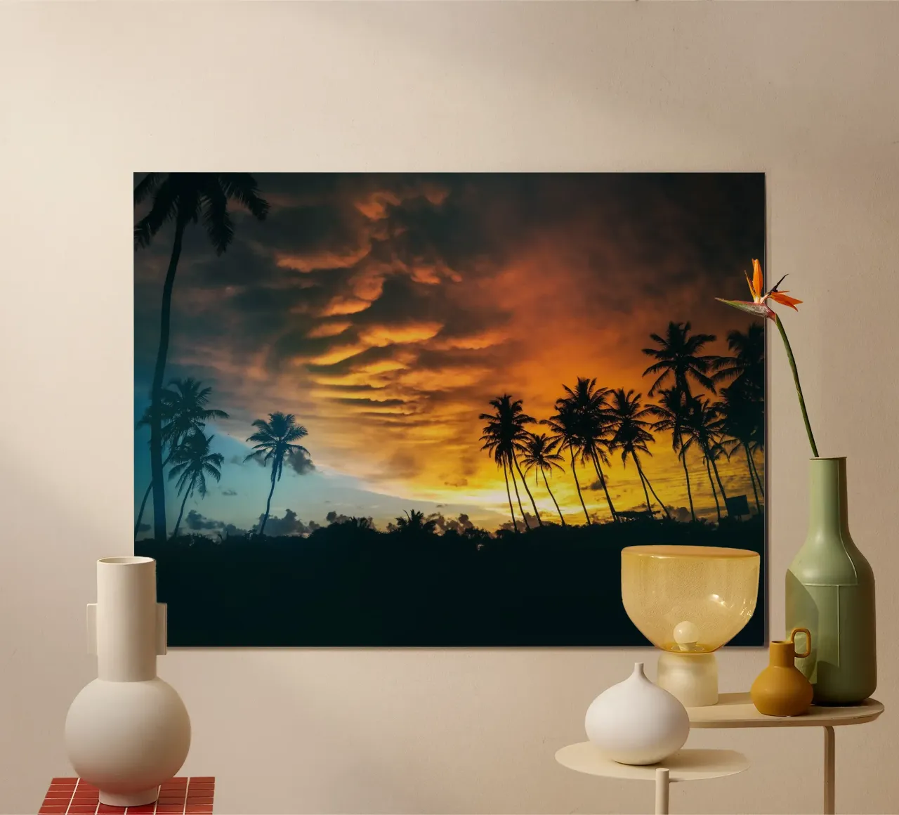 Fuoco tropicale poster da PhotoVibe Decor