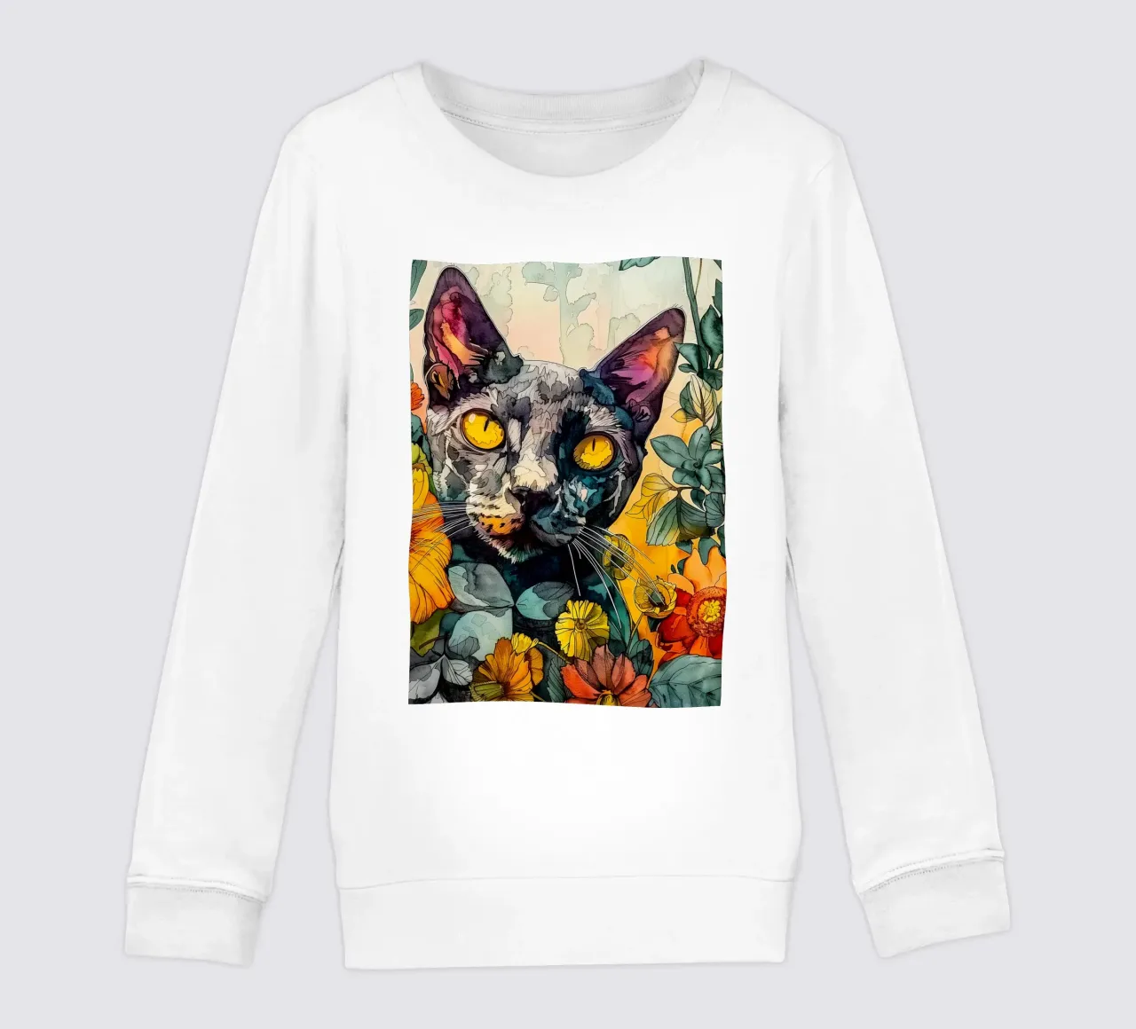 Cat Philippe felpa bambino da Lionmixart
