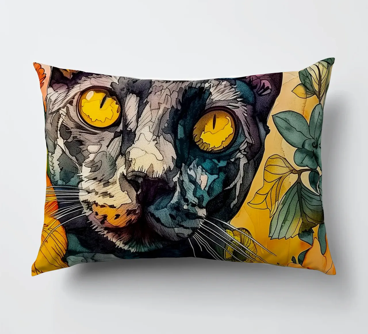 Cat Philippe cuscino da Lionmixart