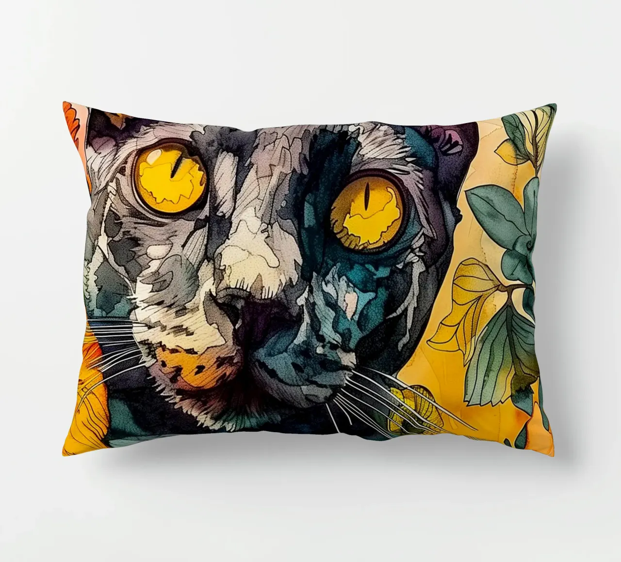 Cat Philippe cuscino da Lionmixart