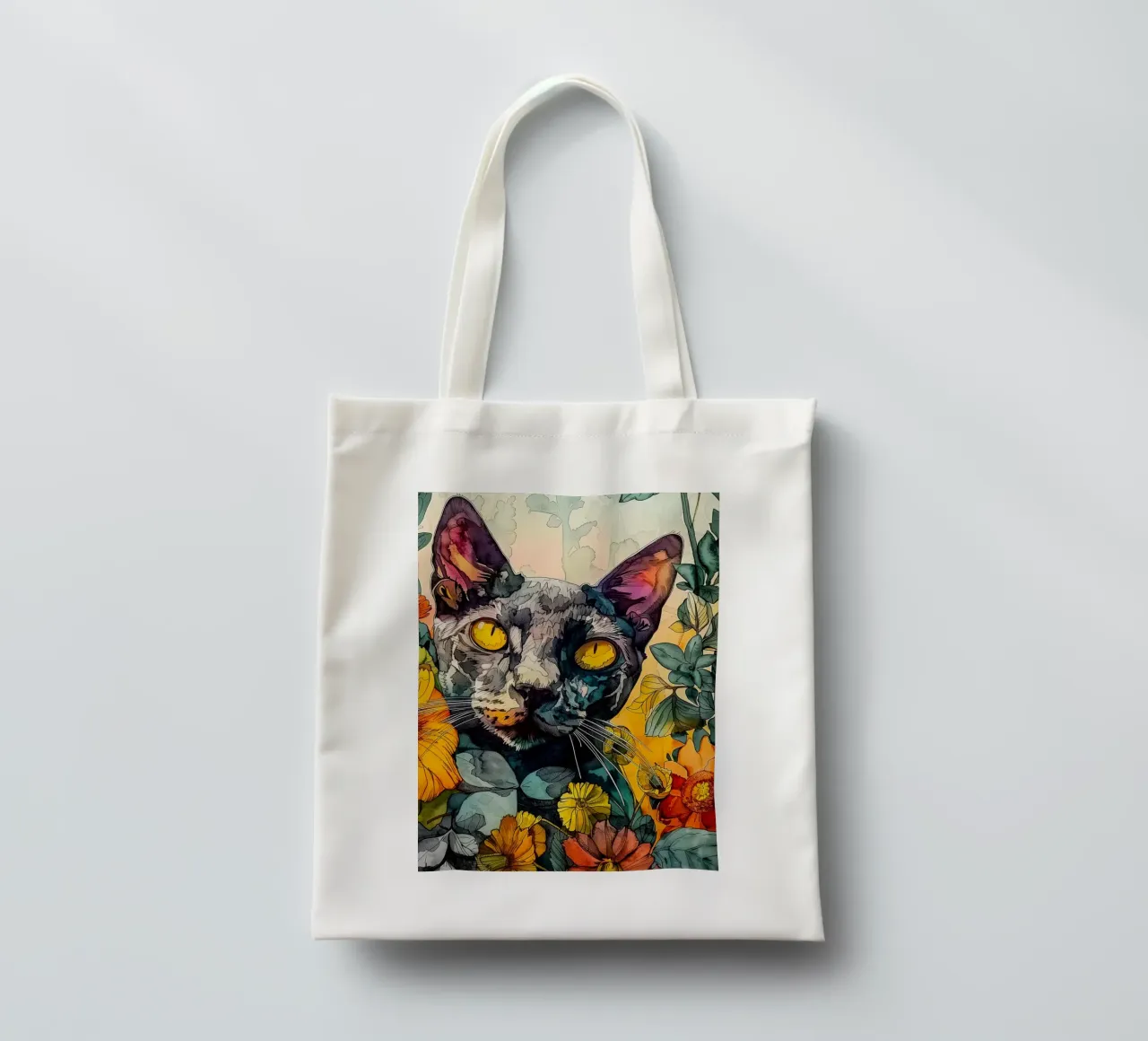 Cat Philippe tote bag by Lionmixart