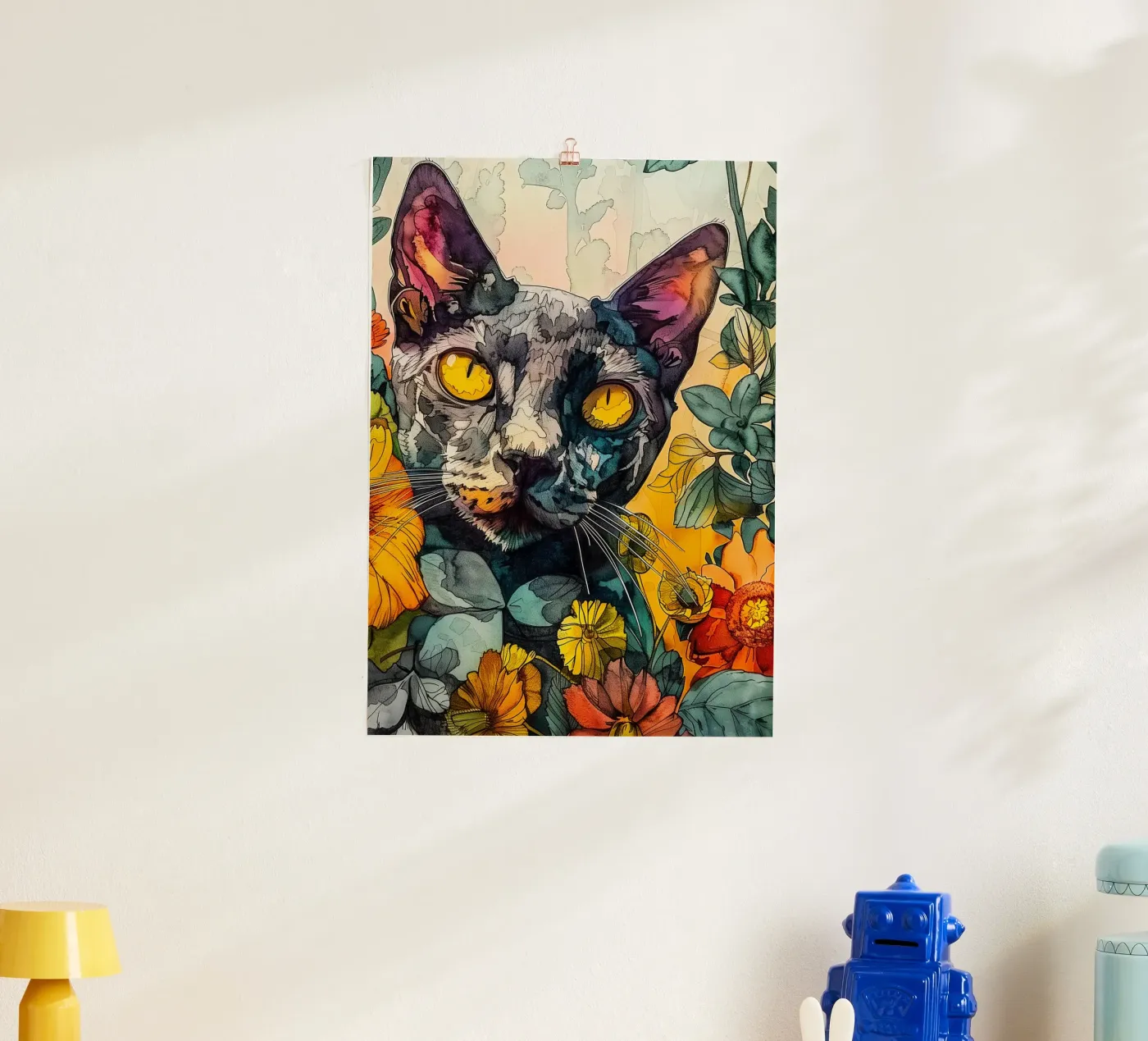 Cat Philippe poster da Lionmixart
