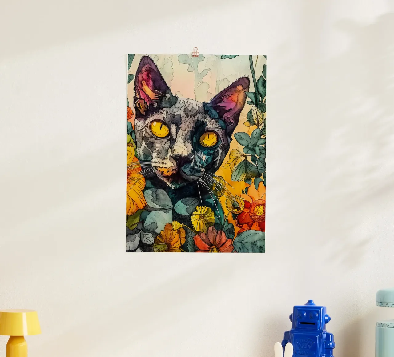 Cat Philippe poster da Lionmixart