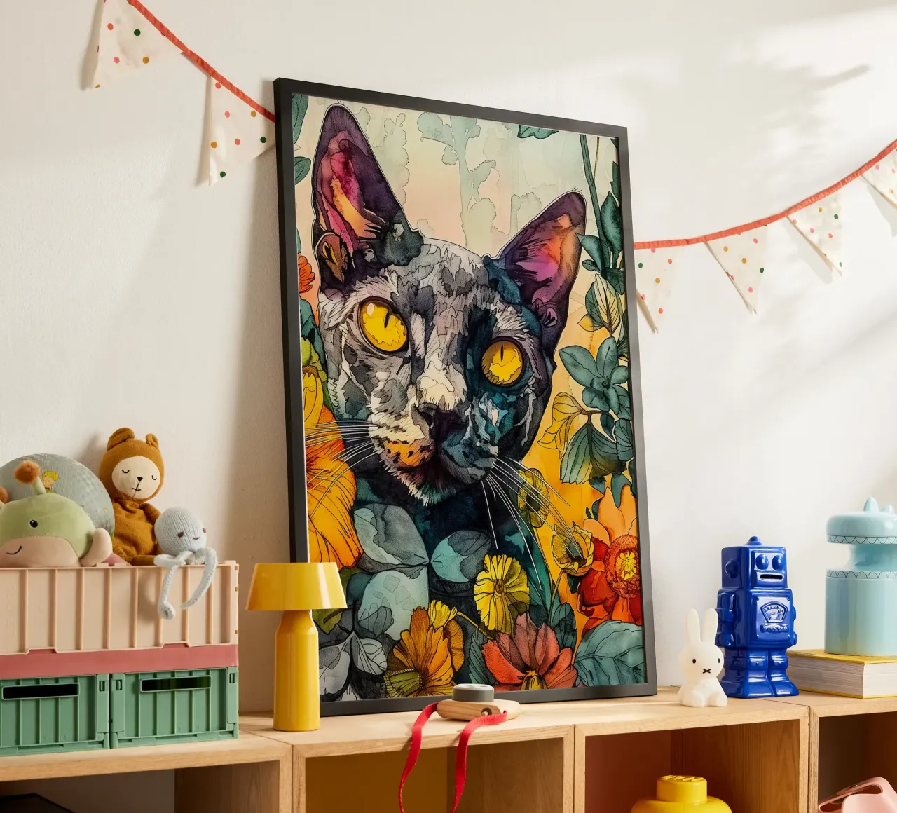 Cat Philippe poster da Lionmixart