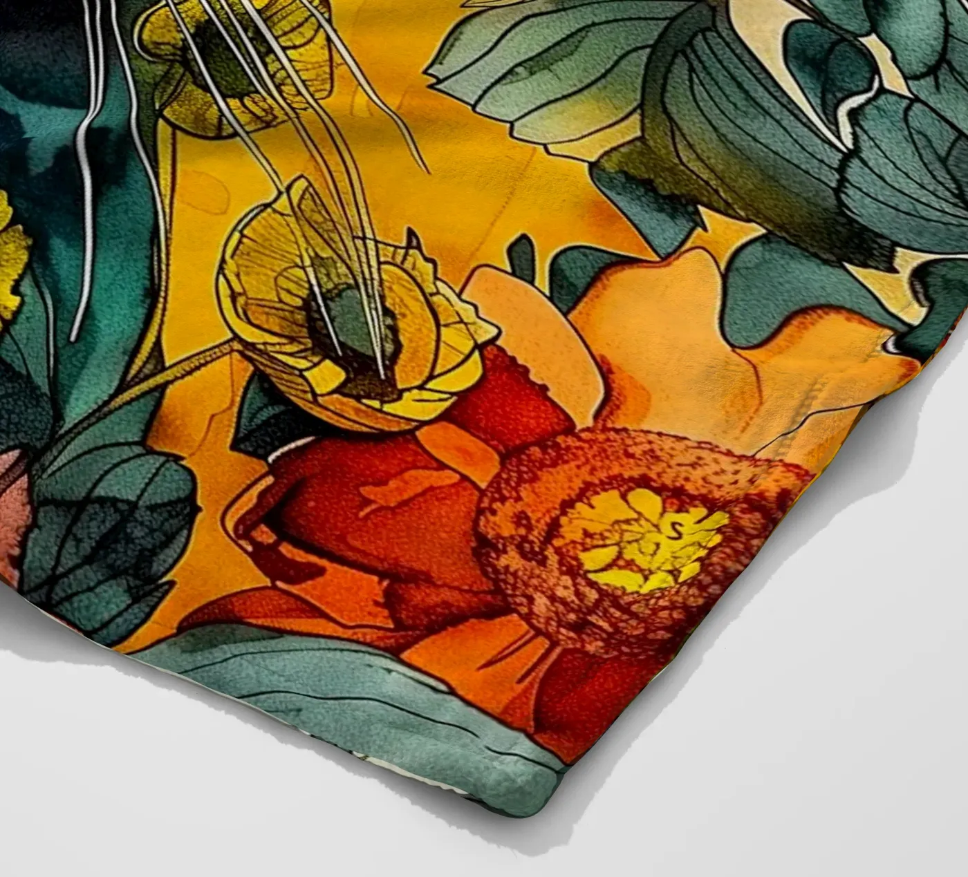 Cat Philippe coperta in pile da Lionmixart