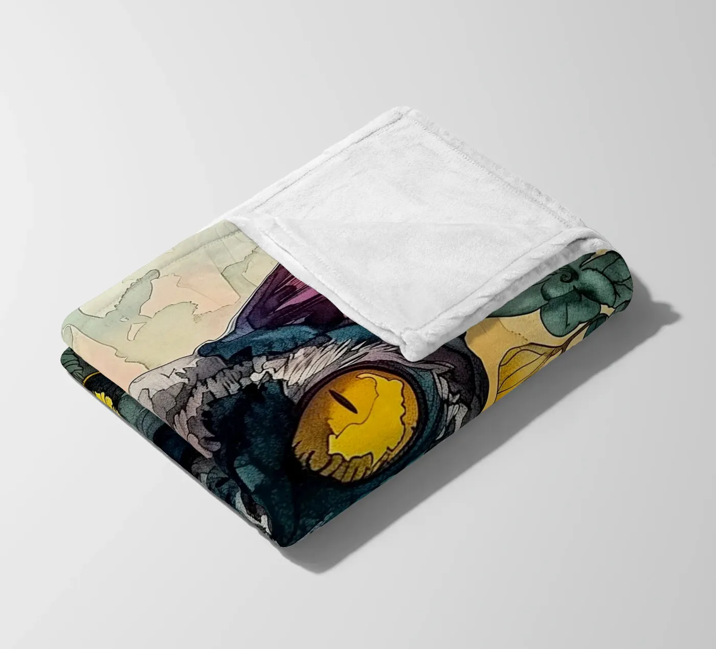 Cat Philippe coperta in pile da Lionmixart