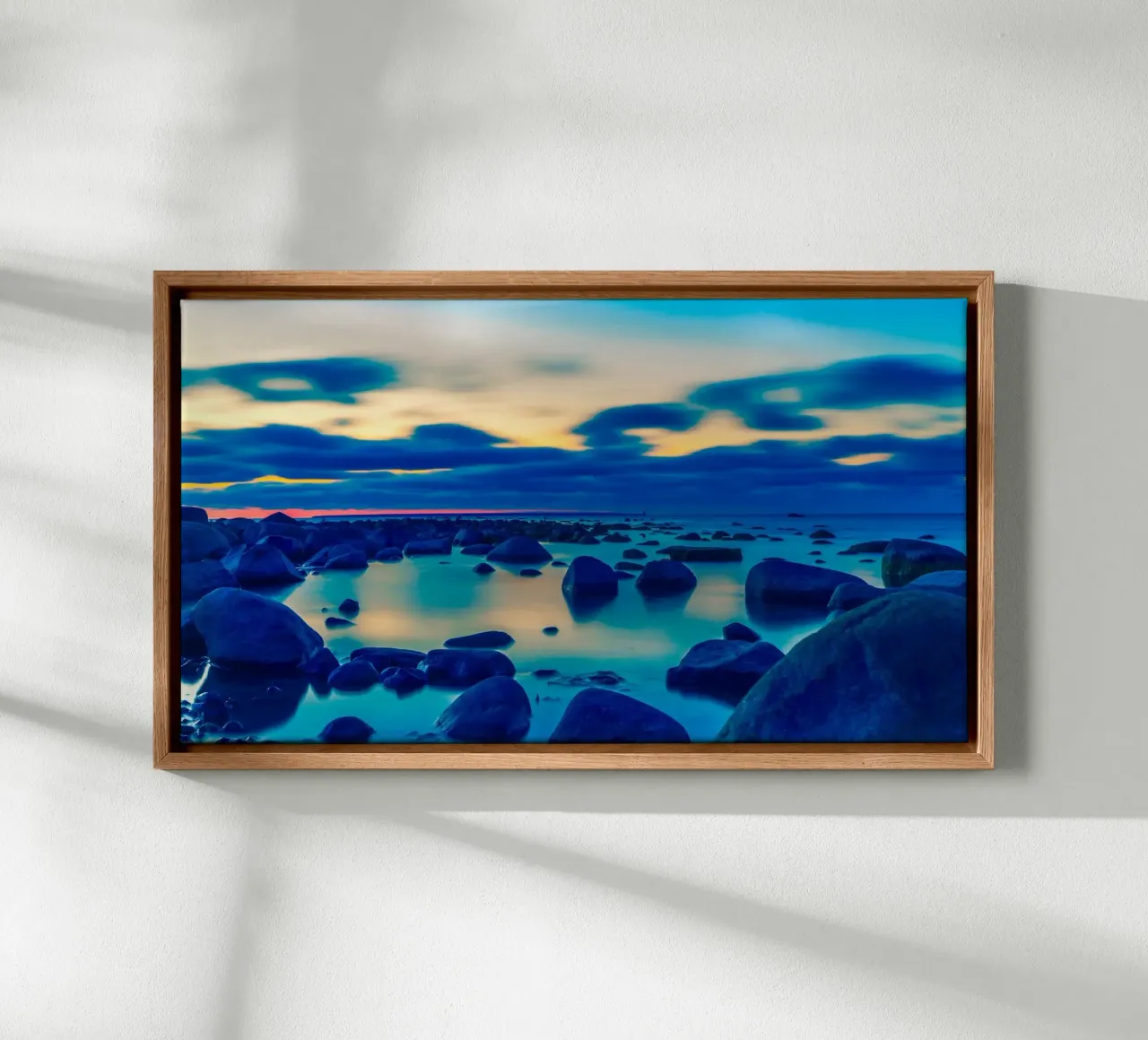 Paesaggio di pietra crepuscolare tela da PhotoVibe Decor