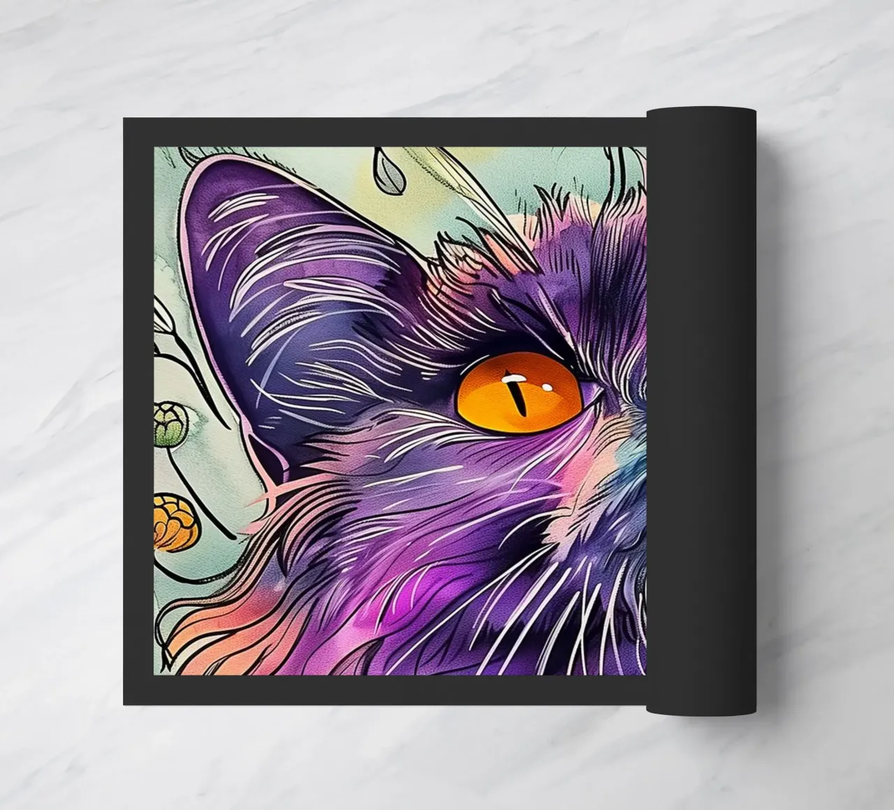 Wang verf deurmat van Lionmixart