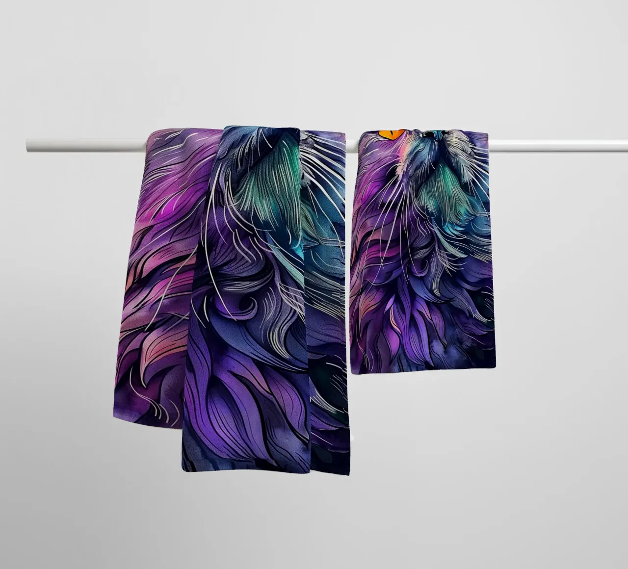 Cheek Paint towel by Lionmixart