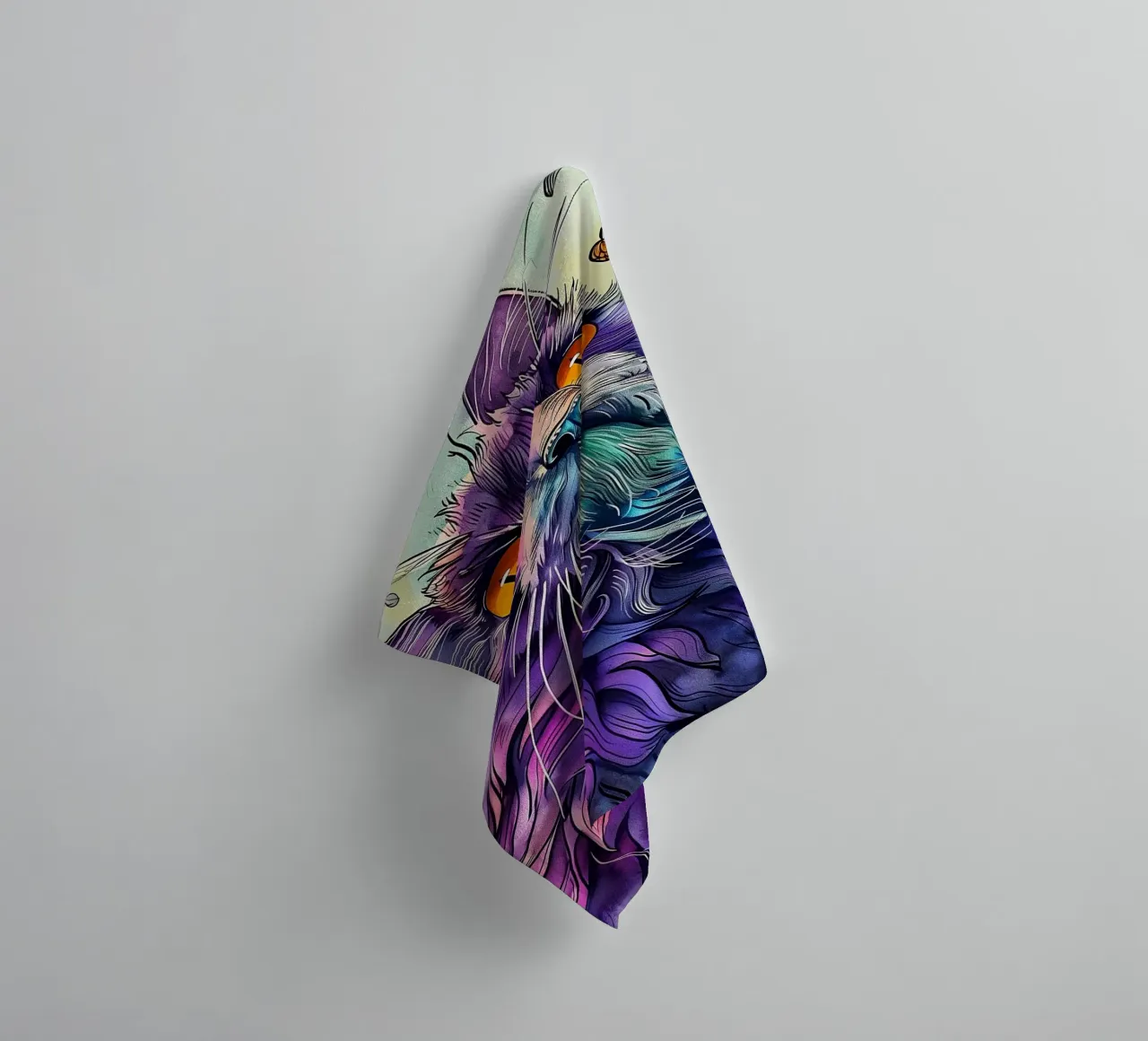 Cheek Paint towel by Lionmixart
