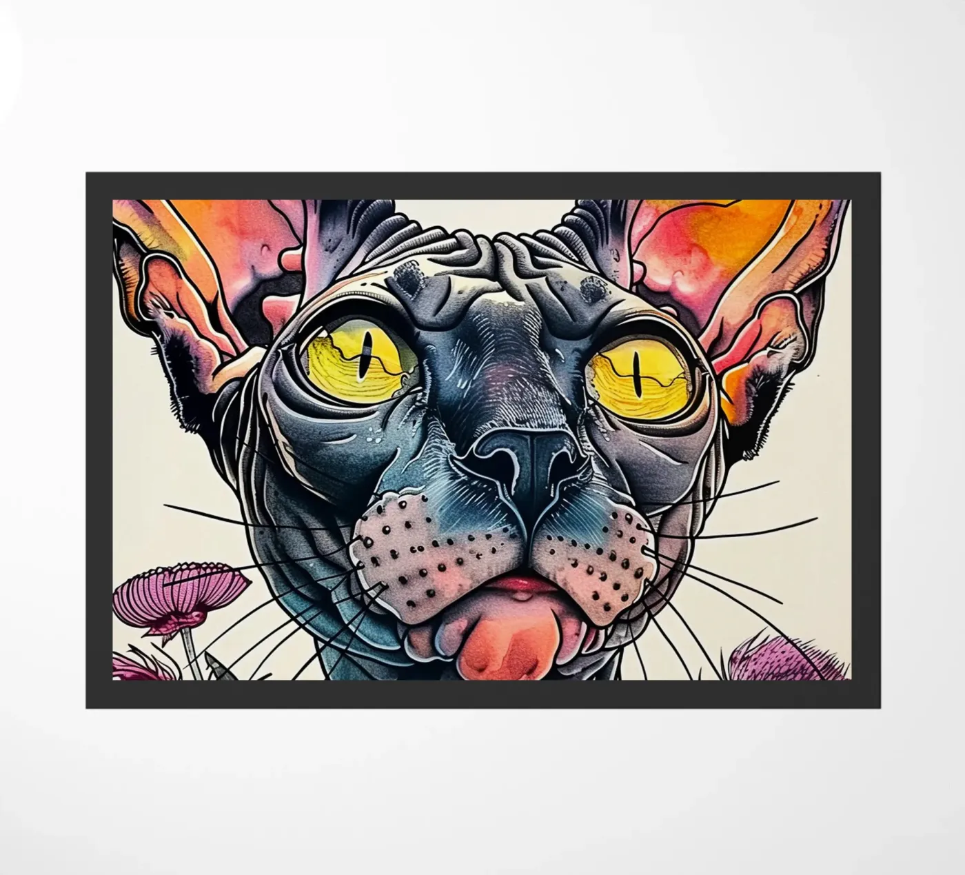 Tobi paint doormat by Lionmixart