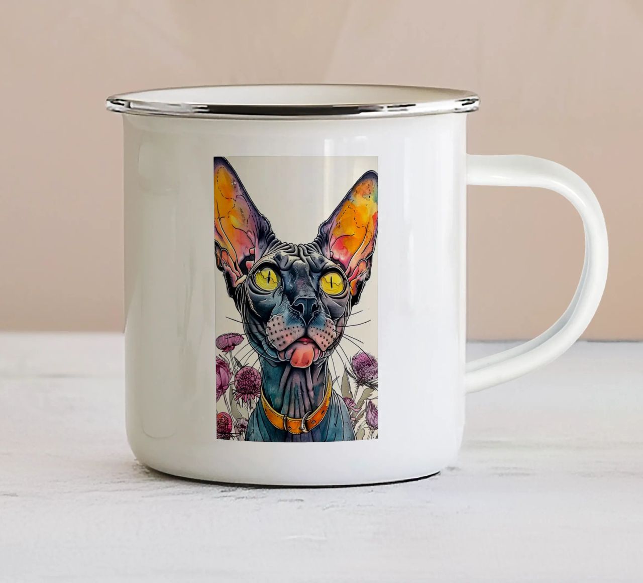 Vernice Tobi tazza in smalto da Lionmixart
