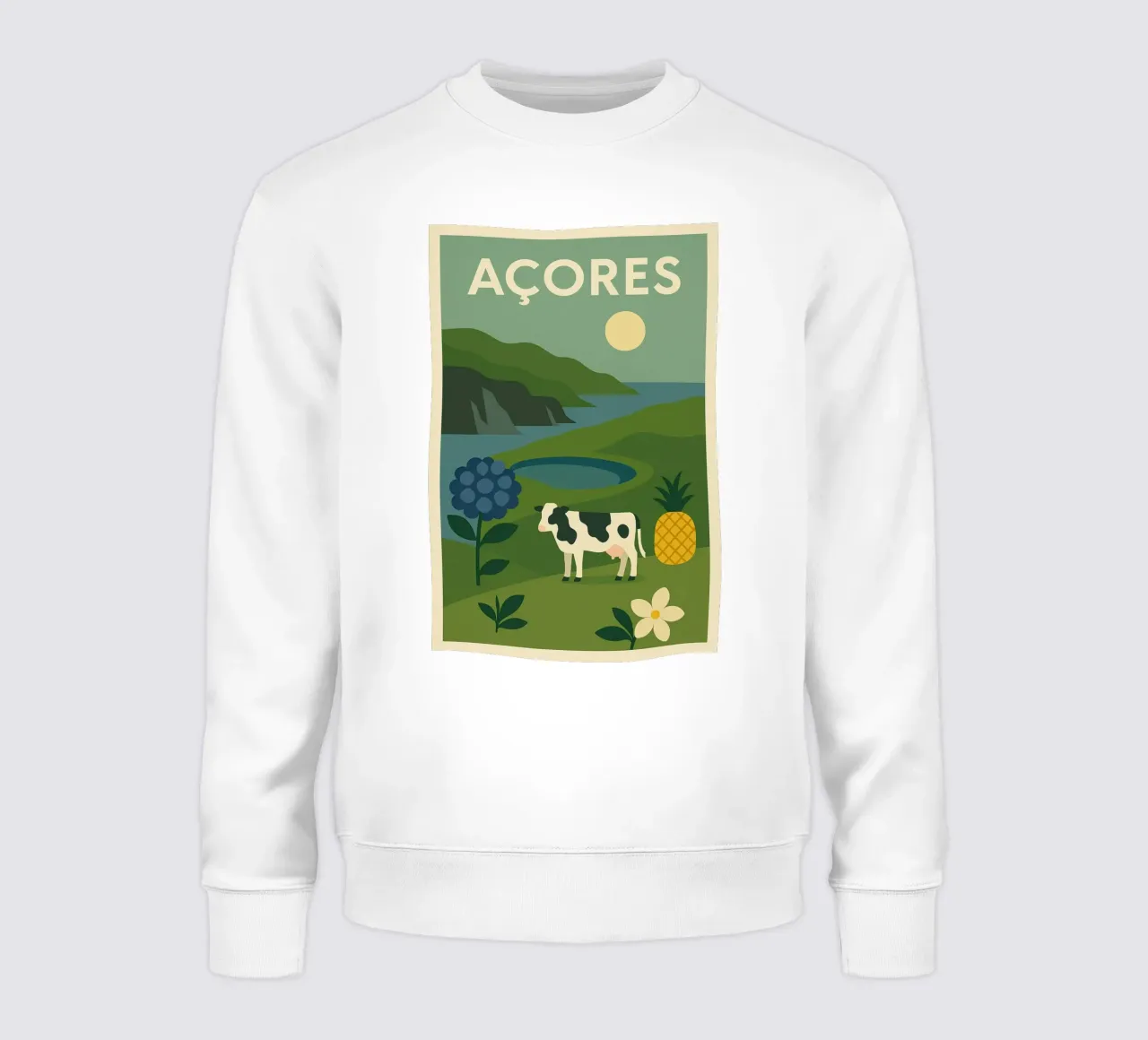 Azzorre - Natura verde e autenticità felpa da JETLAG | affiches voyage