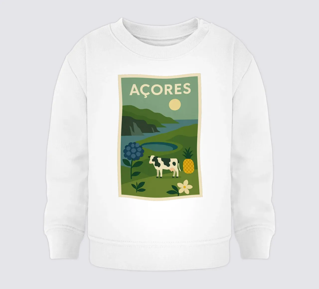 Azzorre - Natura verde e autenticità felpa neonato da JETLAG | affiches voyage