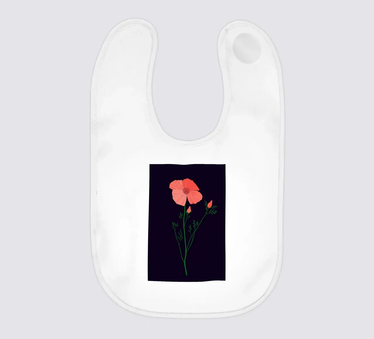 Pressed Poppy bavaglino da Pure