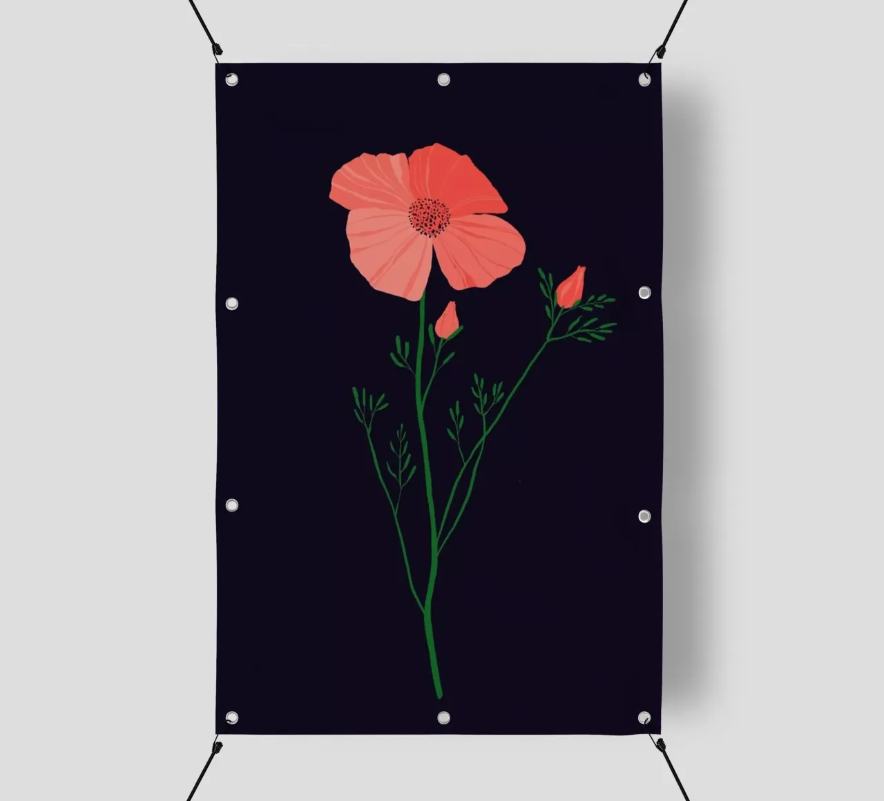 Pressed Poppy telo in pvc da Pure