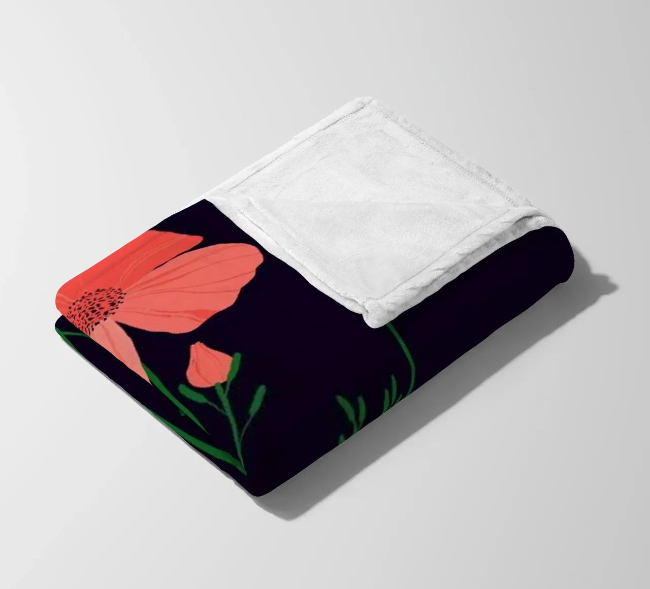 Pressed Poppy coperta in pile da Pure