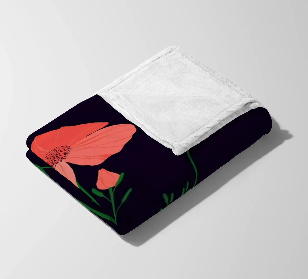 Pressed Poppy coperta in pile da Pure