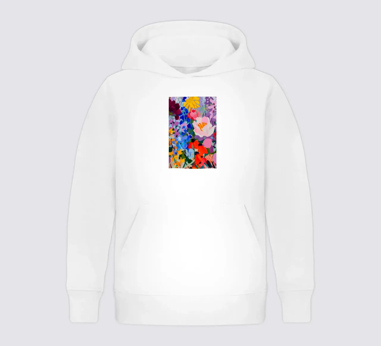 Impression de fleurs, art floral abstrait, art mural coloré sweat à capuche enfant de Boheme