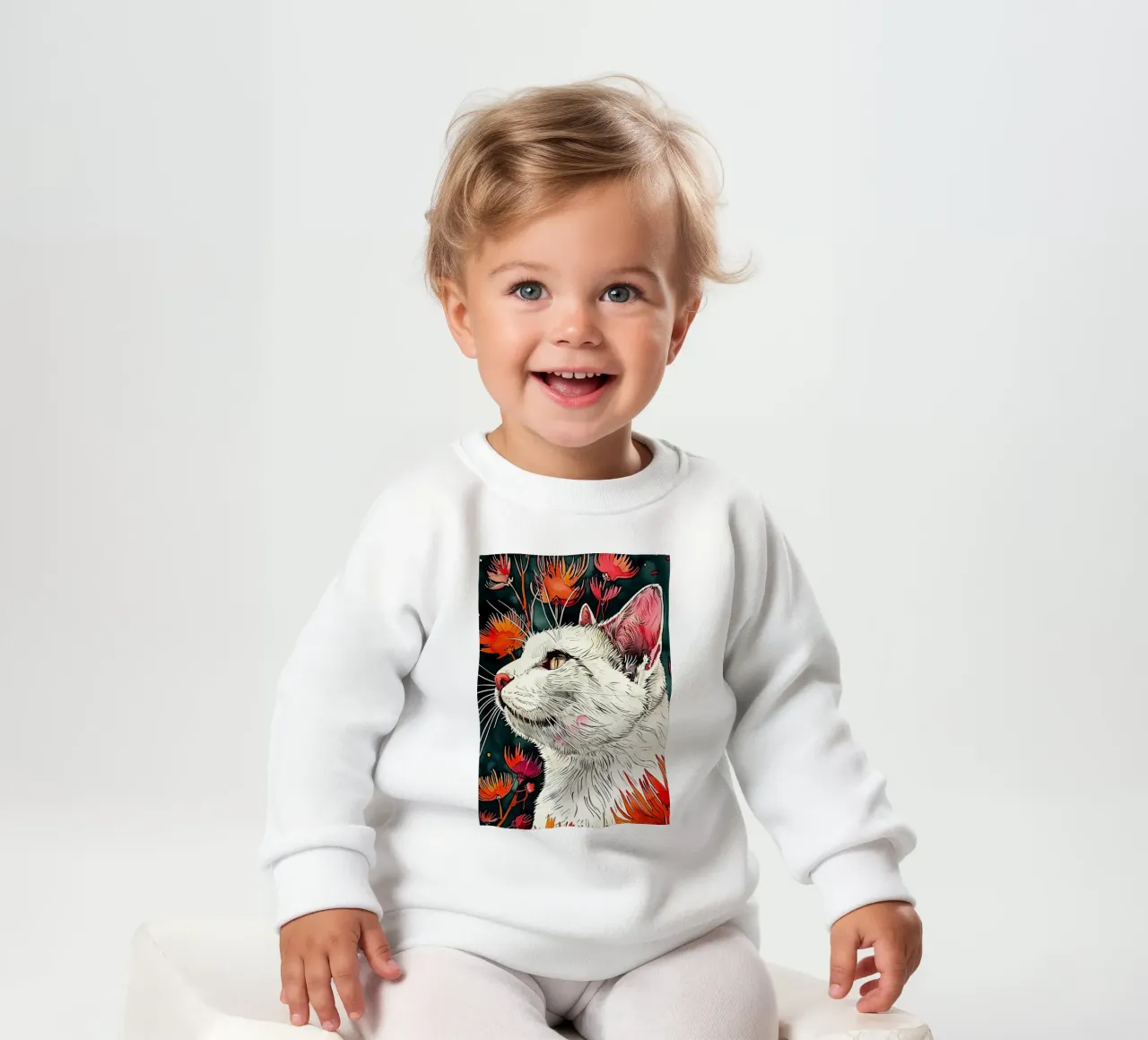 Gatto Lucy felpa neonato da Lionmixart